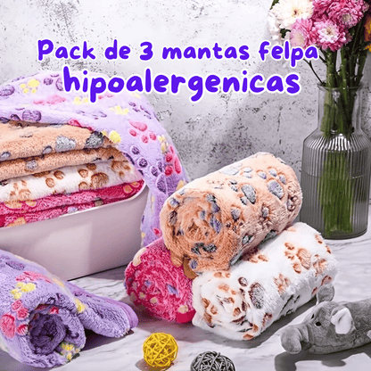 MANTA FELPA HIPOALERGENICA - PACK 3